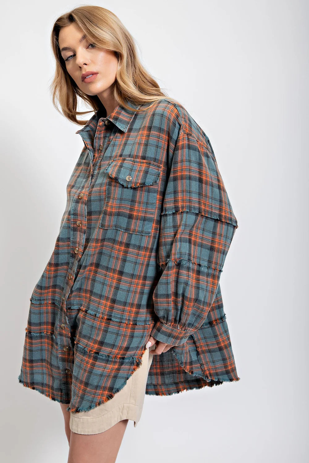 Vintage Oversized Washed Flannel - Envisi Co.