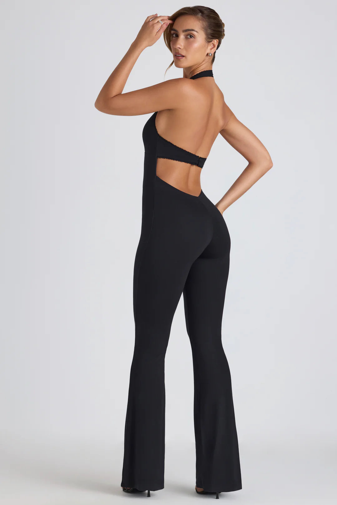 Skie Lace-Trim Flared Jumpsuit - Envisi Co.